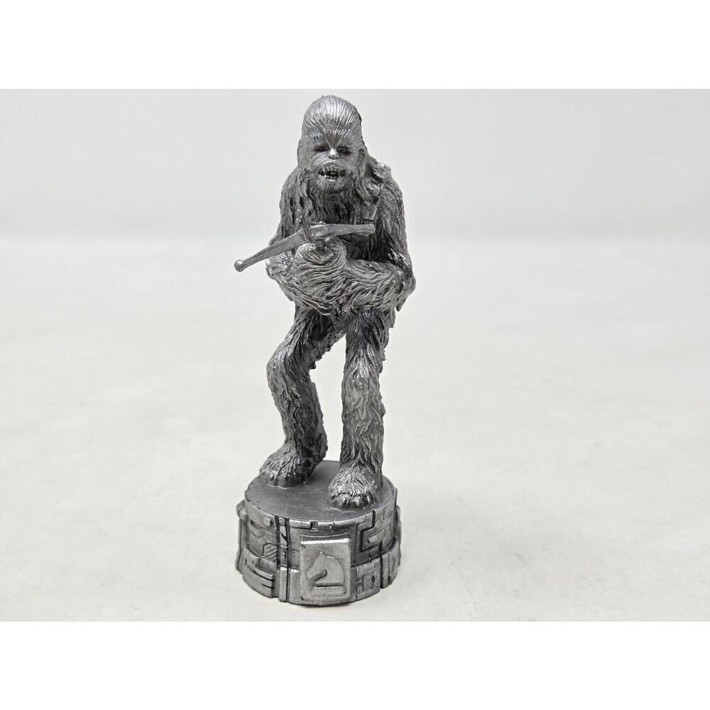STAR WARS 2005 SAGA EDITION CHESS SET REPLACEMENT SILVER CHEWBACCA KNIGHT